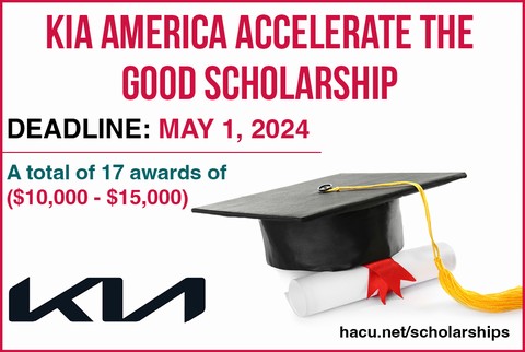 HACU accepting Kia America Accelerate the Good Scholarship applications