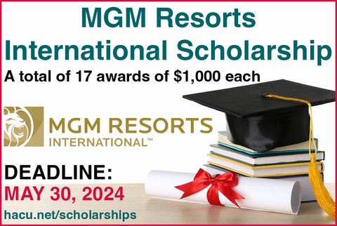 HACU, MGM Resorts International accepting scholarship applications