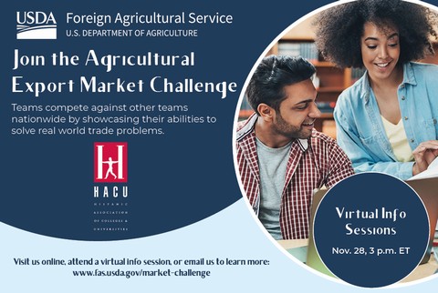 Applications being accepted for USDA FAS Agricultural Export Market Challenge